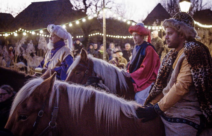 The arrival of the Three Wise Men